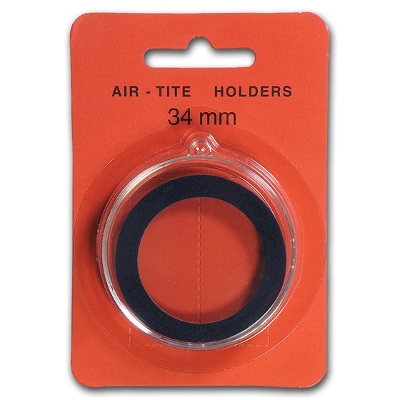 Ornament Capsule for Silver Rounds - 34mm (Dark Blue Ring) Ornament Capsule for Silver Rounds - 34mm (Dark Blue Ring)
